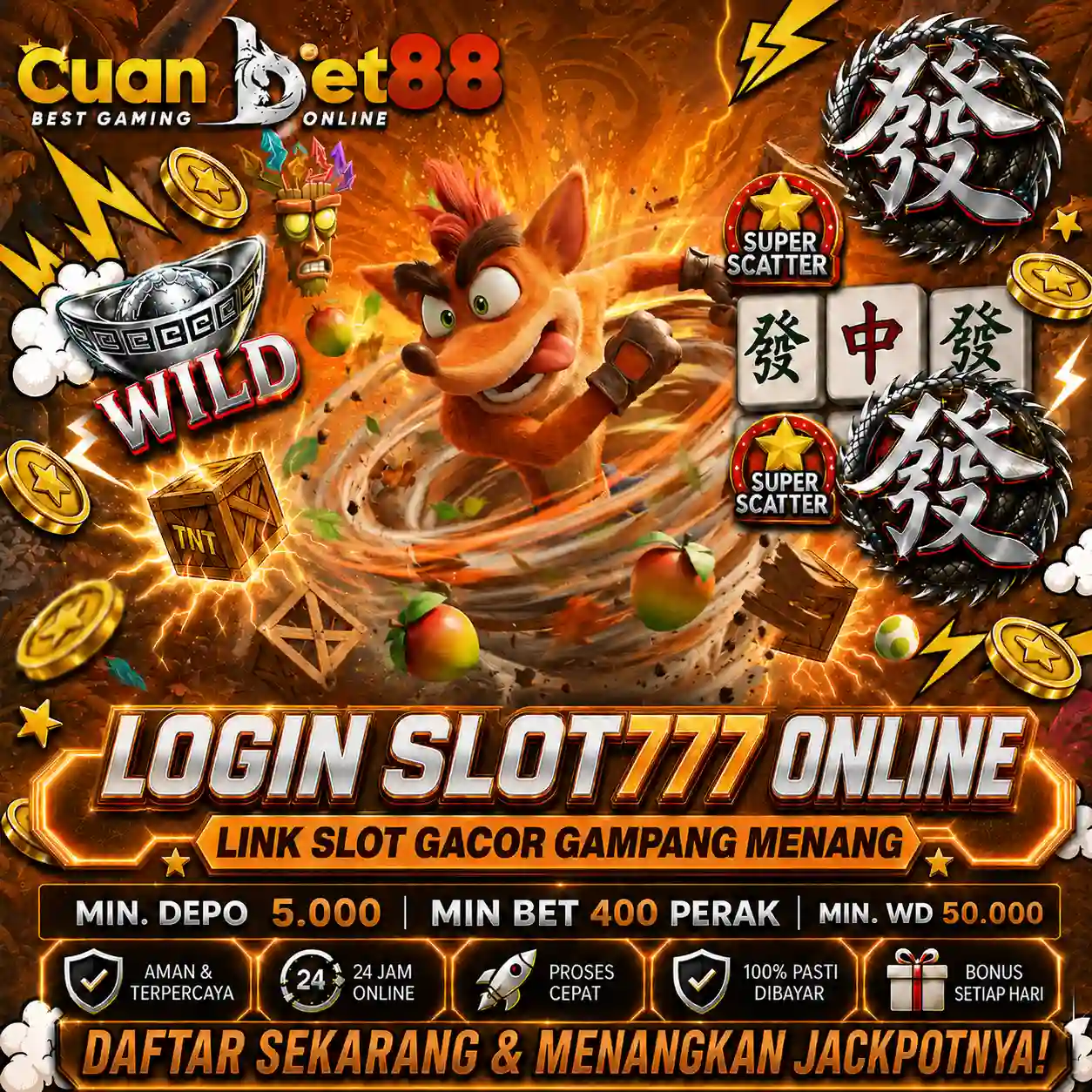 CUANBET88: 777 Solusi Login Slot777 Online Link Slot Gacor Gampang Menang